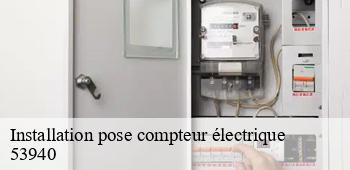 Installation pose compteur électrique  ahuille-53940 AS renovation