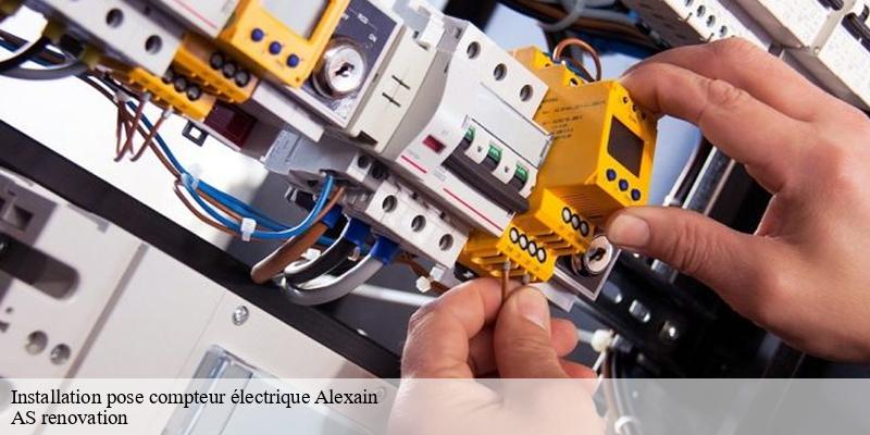 Installation pose compteur électrique  alexain-53240 AS renovation