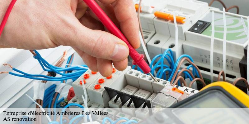 Entreprise d'électricité  ambrieres-les-vallees-53300 AS renovation