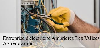 Entreprise d'électricité  ambrieres-les-vallees-53300 AS renovation