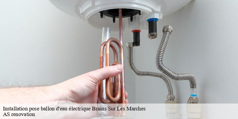 Installation pose ballon d'eau électrique  brains-sur-les-marches-53350 AS renovation