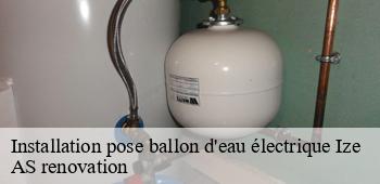 Installation pose ballon d'eau électrique  ize-53160 AS renovation